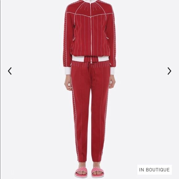 Valentino techno jersey pants - Navy